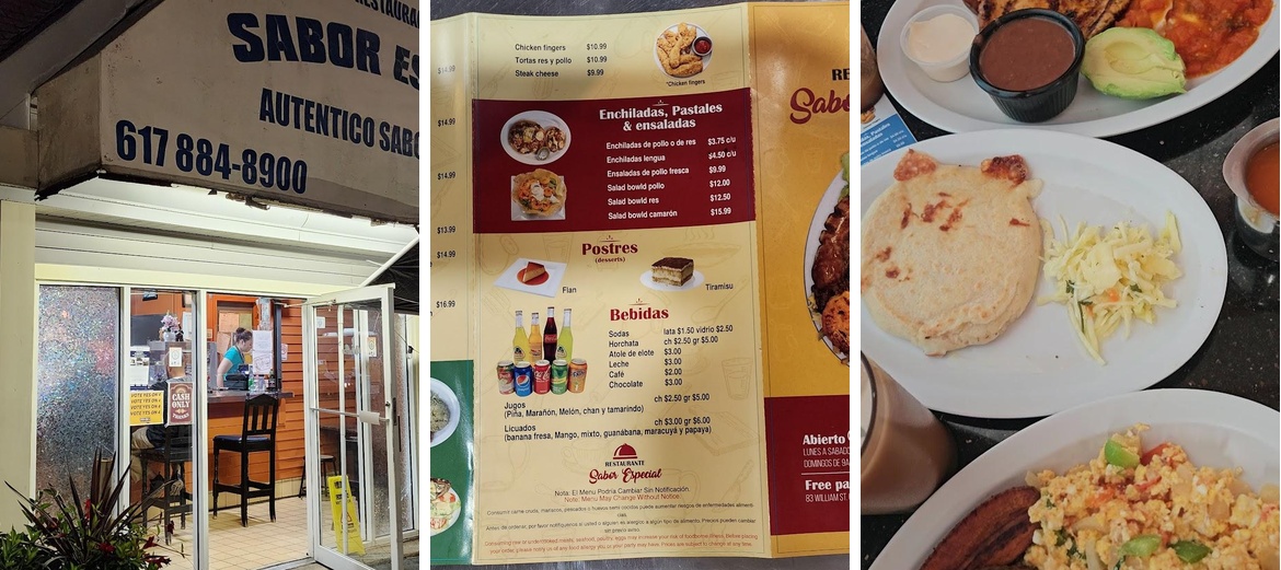 Sabor Especial Menu
